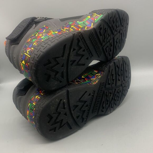 Nike Air Raid Peace"Bundle" Size 8.5 Dark Grey Black-Multicolor - Picture 6 of 7